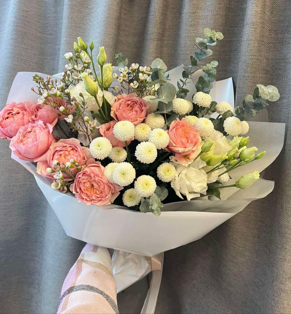 Букет "Стильная Джульетта и кокос"