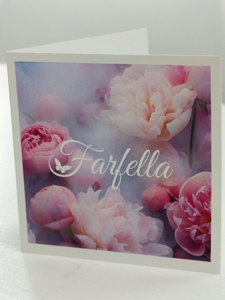 Открыточка к букету 