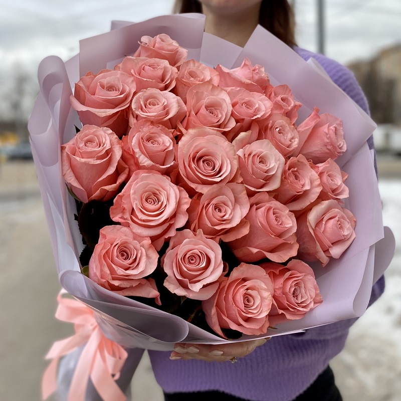 Букет из 25 роз Be sweet, 50 см